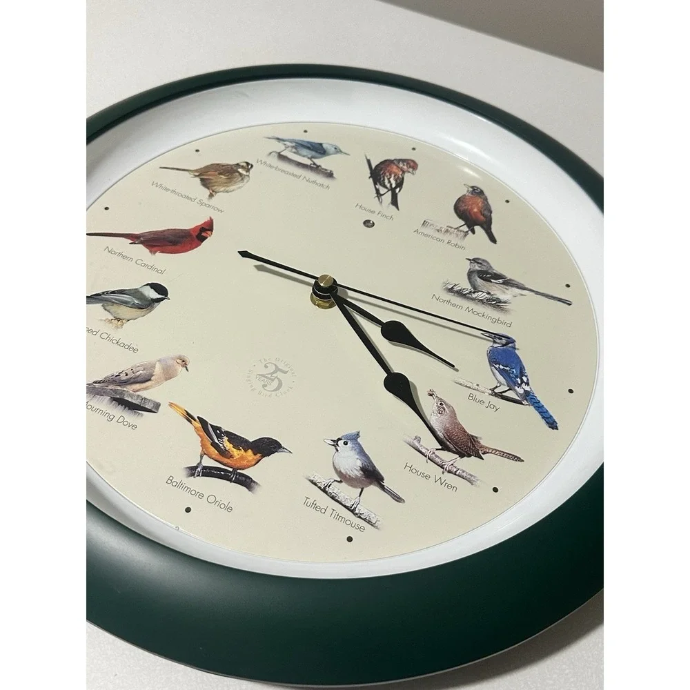 Limited Edition 25th Anniversary Singing Bird Wall Sound Clock, 13